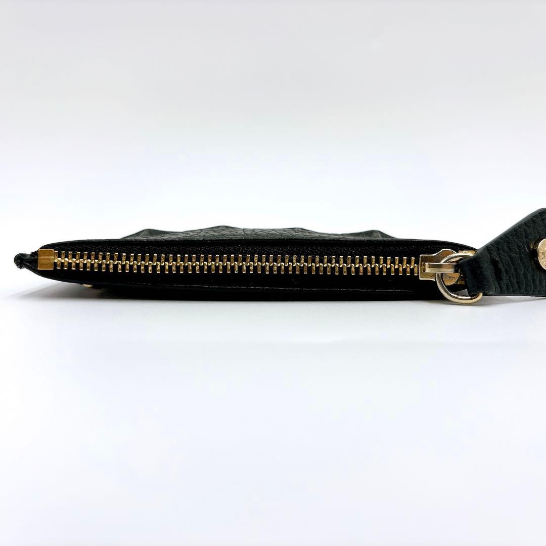 極美品＊ジミーチュウ スターエンボス レザー ケース キーケース ブラック