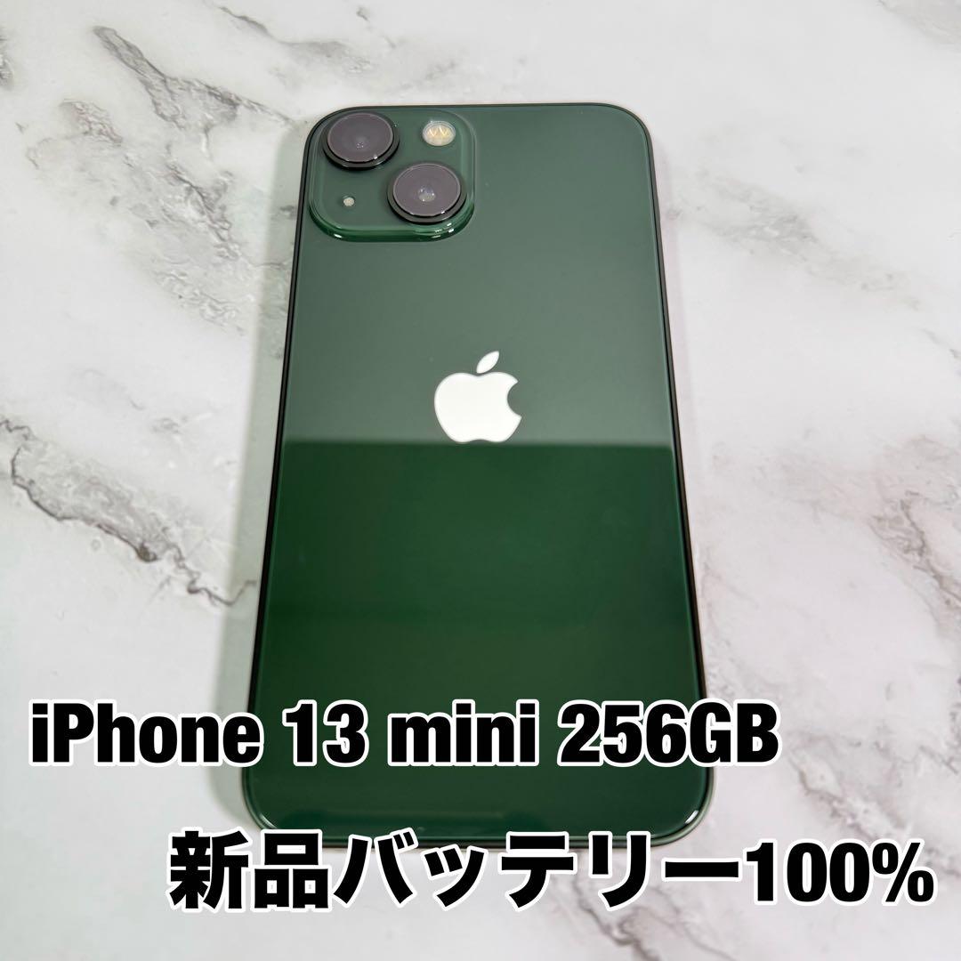 ★美品　iPhone 13 mini 256GB SIMフリー 新品バッテリー