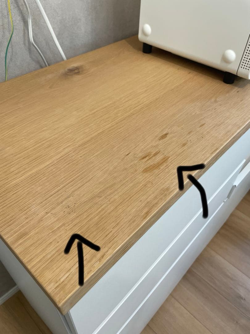 国産キッチンカウンター幅119/美品・使用1年/完成品/北欧インテリア/送料込