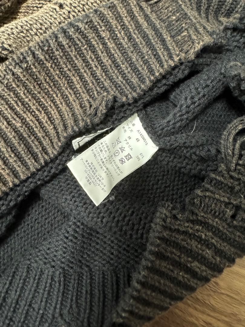 maison mihara yasuhiro レオン ニット セーター