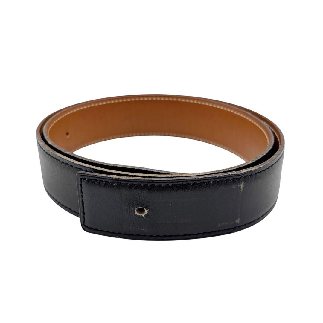 ⭐️良品⭐️ エルメス レザー ベルト 70 ブラウン ブラック