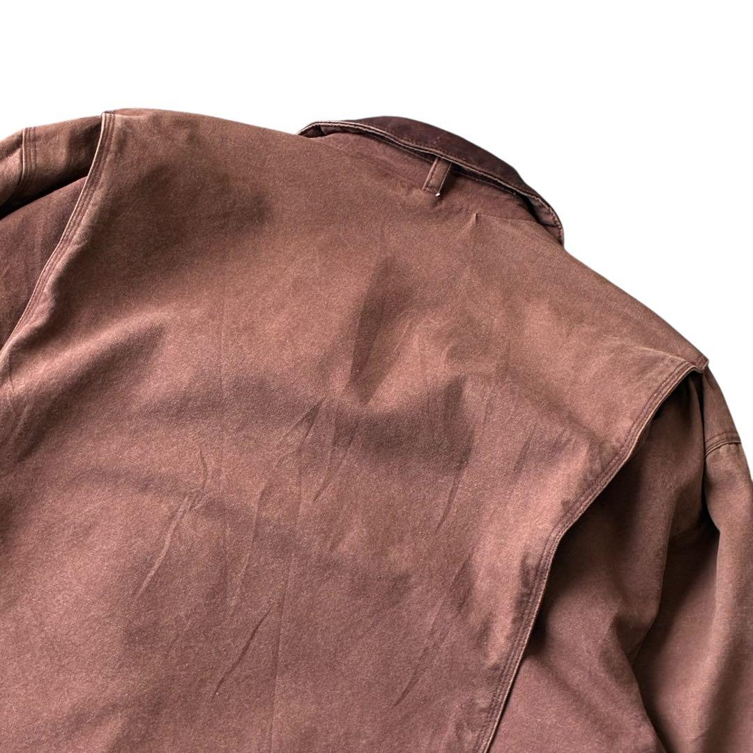 ［襟レザー］90s J.CREW“カバーオール“ライナー付き ジャケット