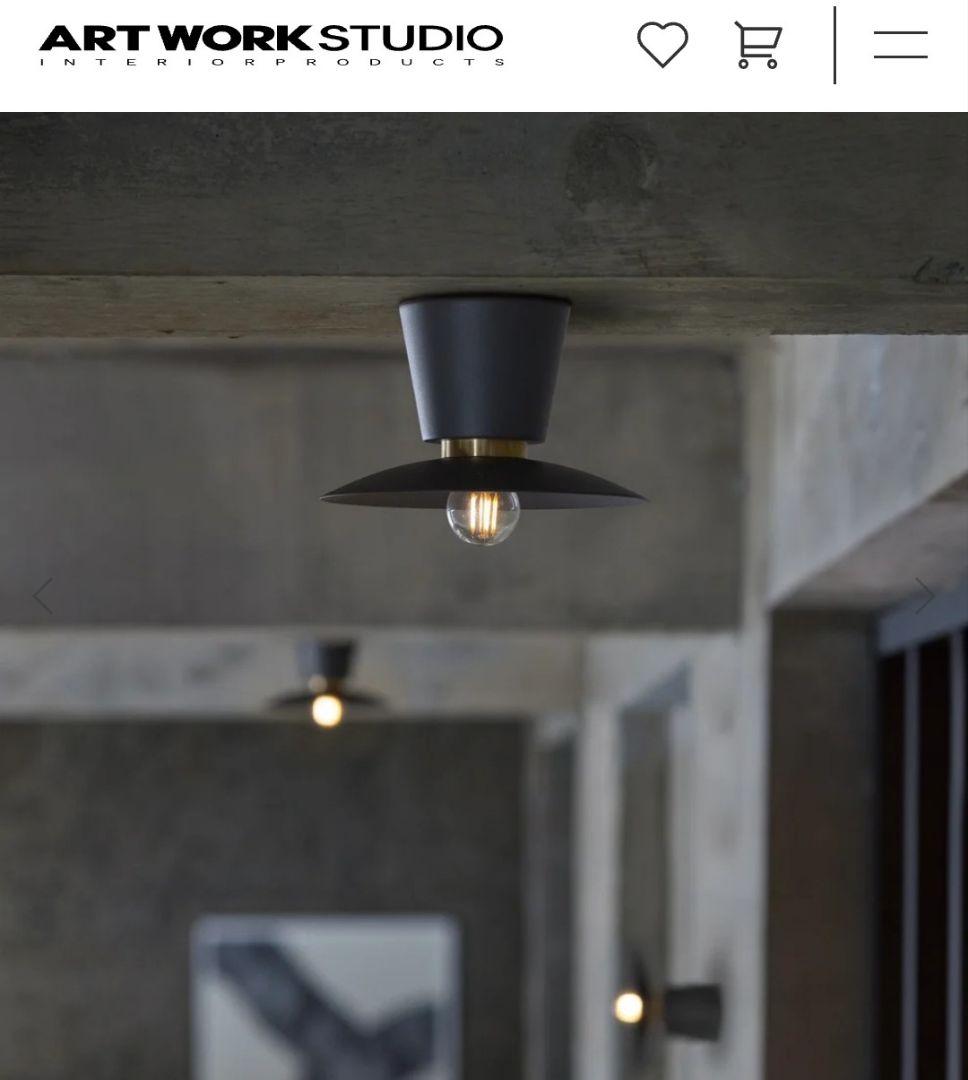 【未使用美品】ARTWORK STUDIO ブラック　シーリングライト　箱無し