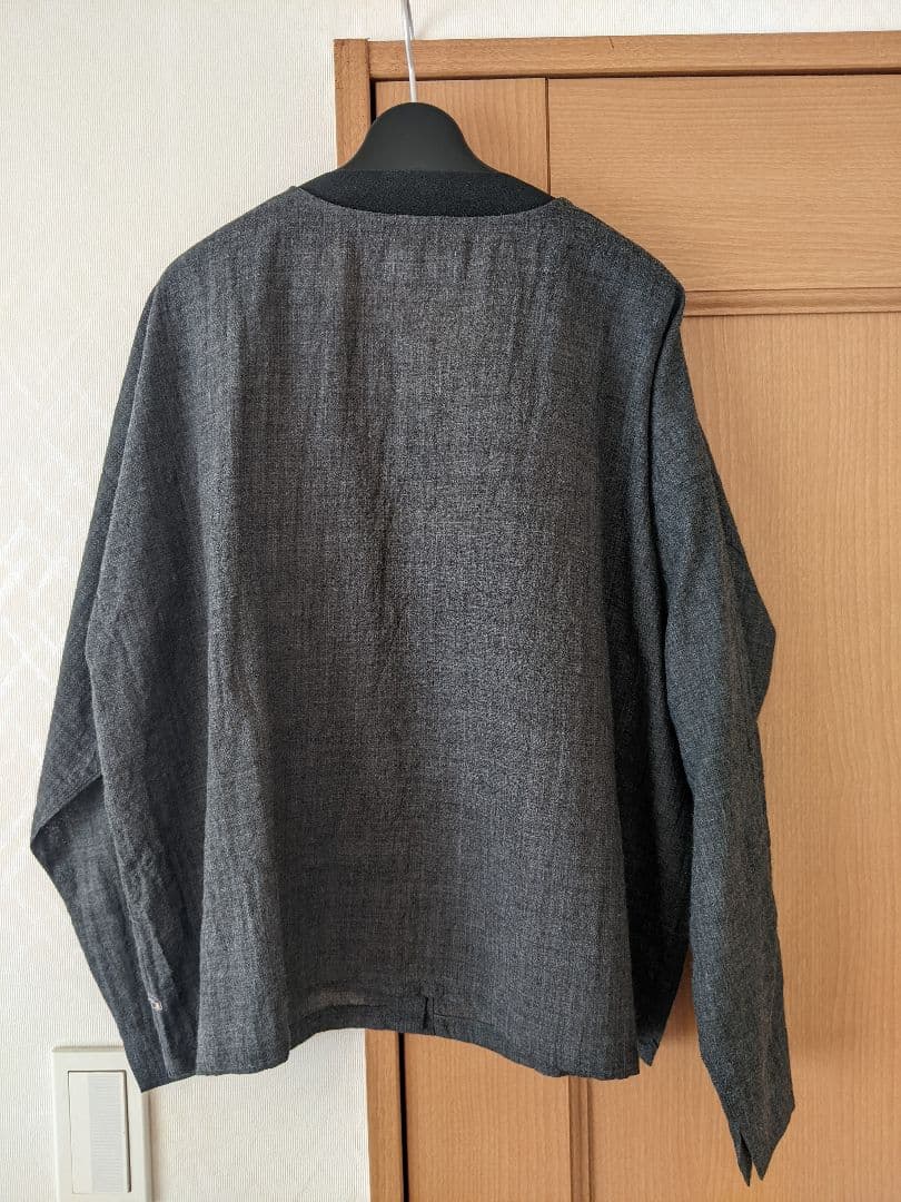 HUIS 遠州織物　ウォッシャブルウールカーディガン704