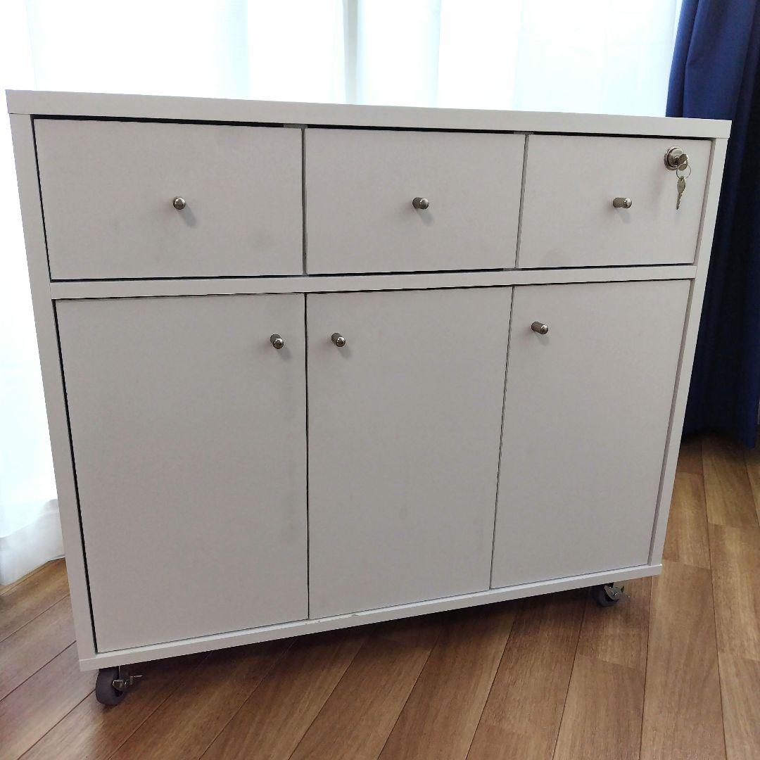 キッチンカウンター　キャスター付き