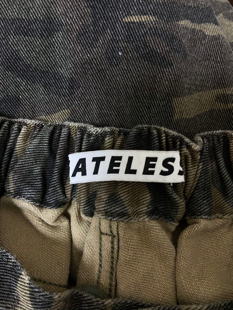 GATELESS 迷彩 ダメージ加工 カーゴパンツ