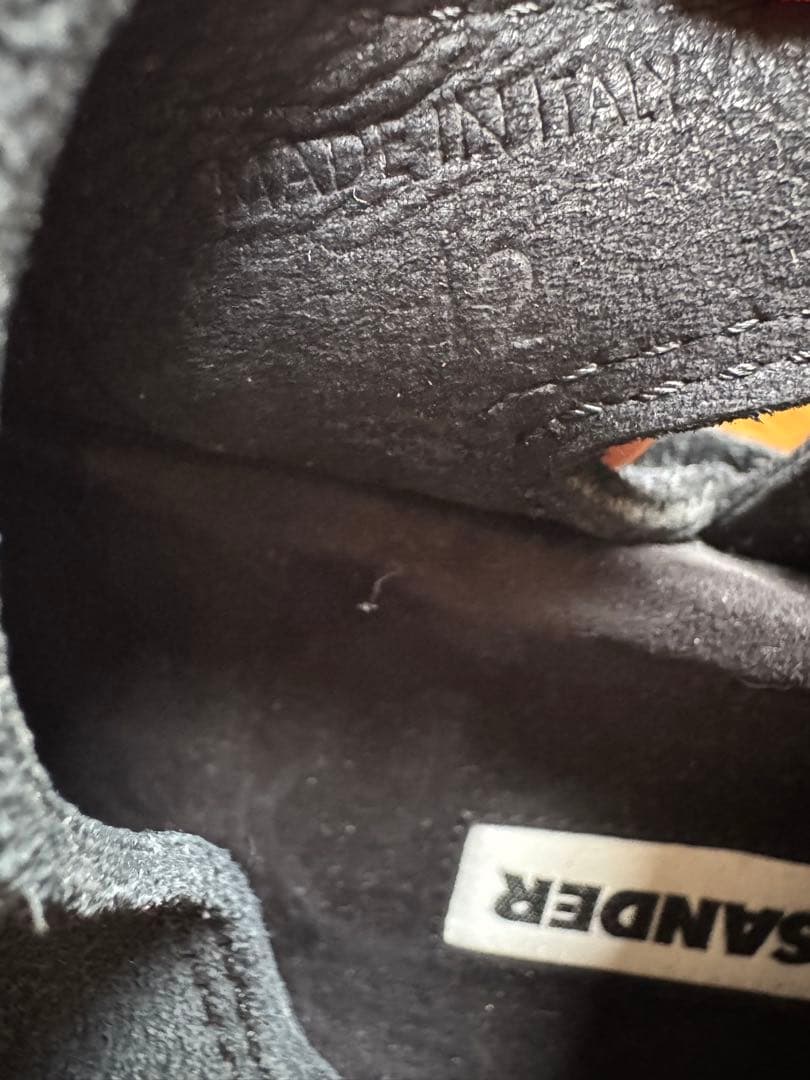 JIL SANDER スエードサンダル バックル ブラック 42