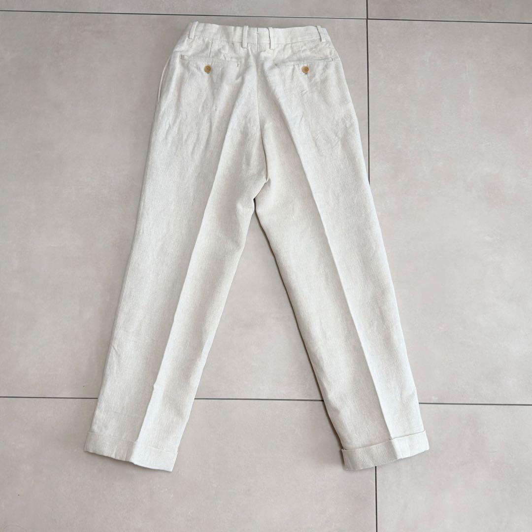 BERNARD ZINS×BEAMS F 別注 コットンリネン　2プリーツ 40