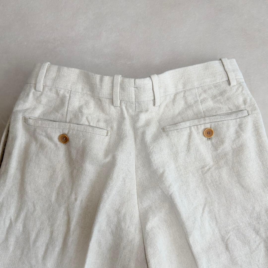 BERNARD ZINS×BEAMS F 別注 コットンリネン　2プリーツ 40