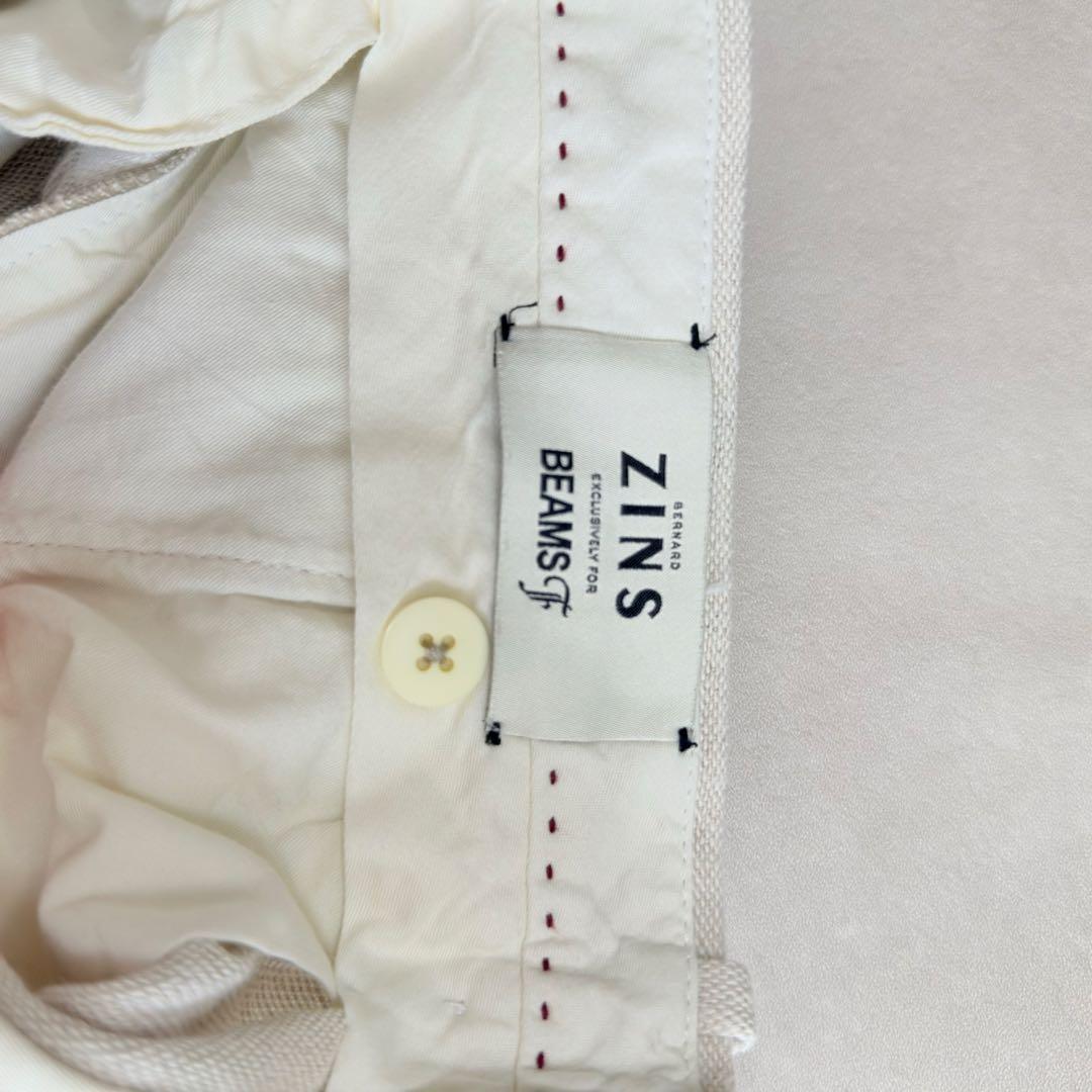 BERNARD ZINS×BEAMS F 別注 コットンリネン　2プリーツ 40