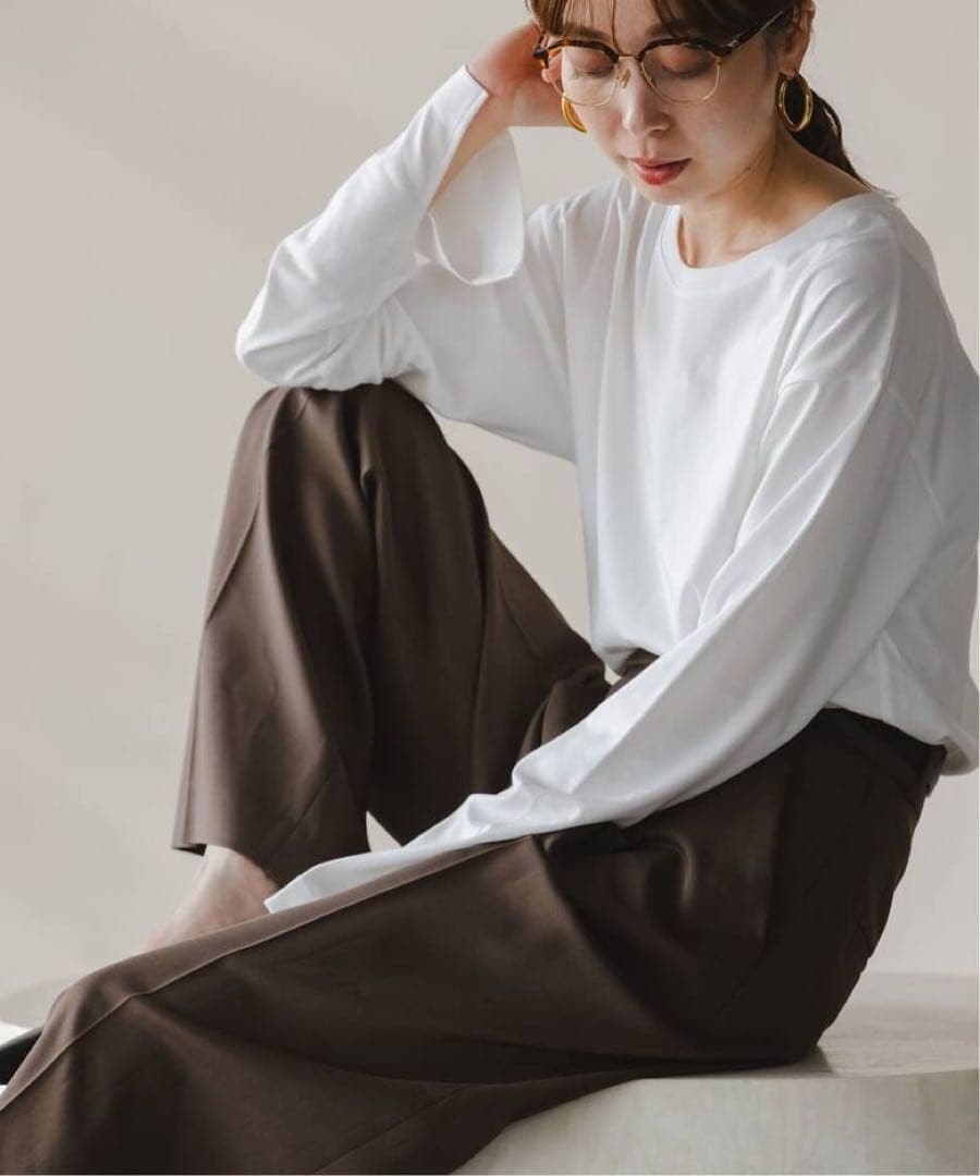 25AW初回生産分♡NOBLEスーピマコットンローズペトールロンTee新品タグ付