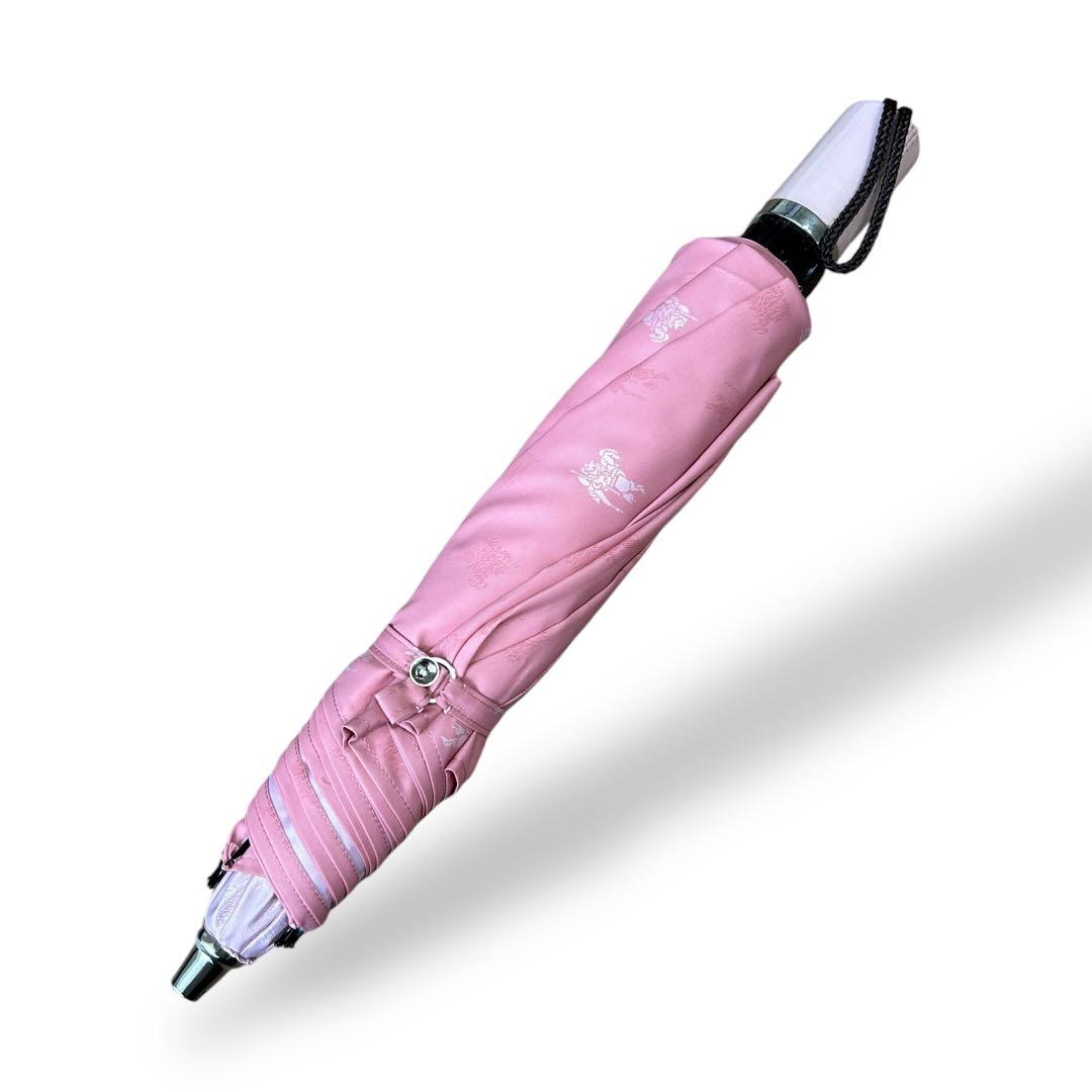 【新品タグ付き】Burberry　折りたたみ傘　ピンク