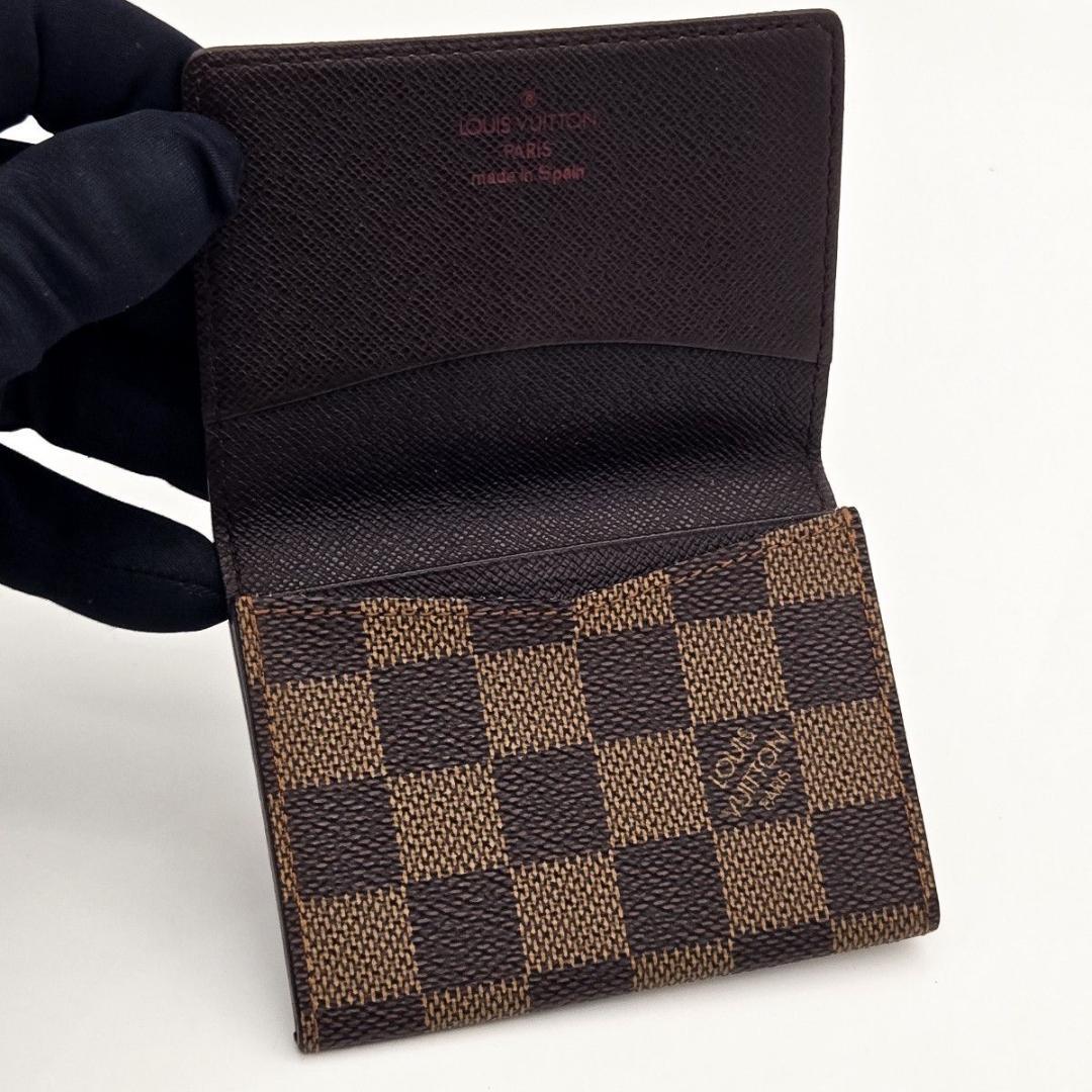 ママさん カードケース ダミエ ブラウン 名刺入れ アンヴェロップ