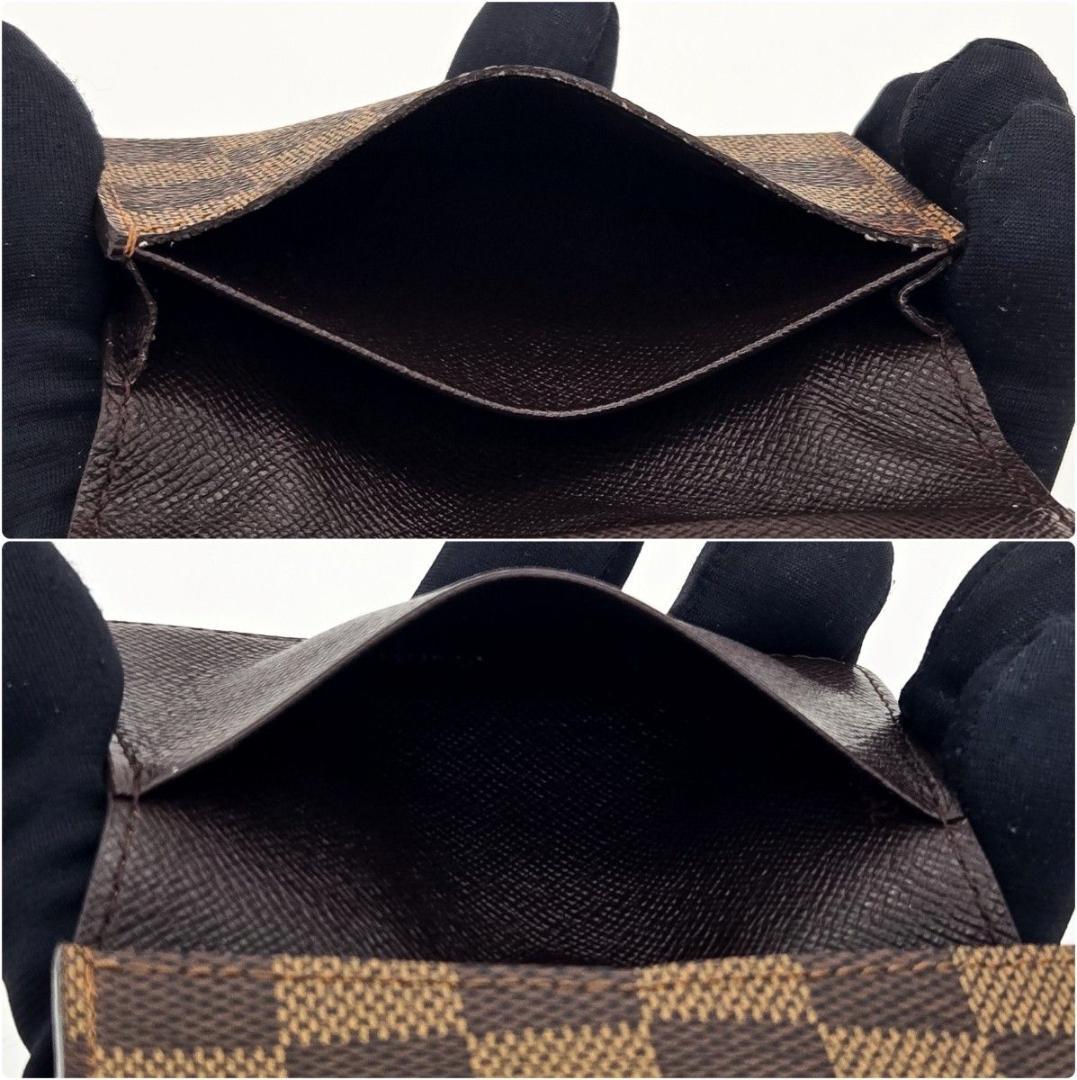 ママさん カードケース ダミエ ブラウン 名刺入れ アンヴェロップ