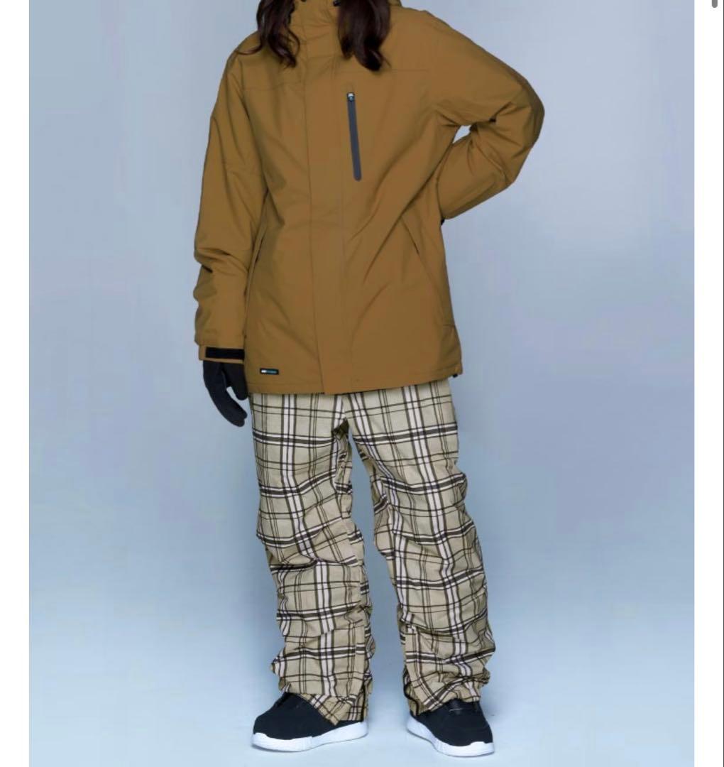 スノボー　スキー　ウェア　上下セット　スノーボード　チェック