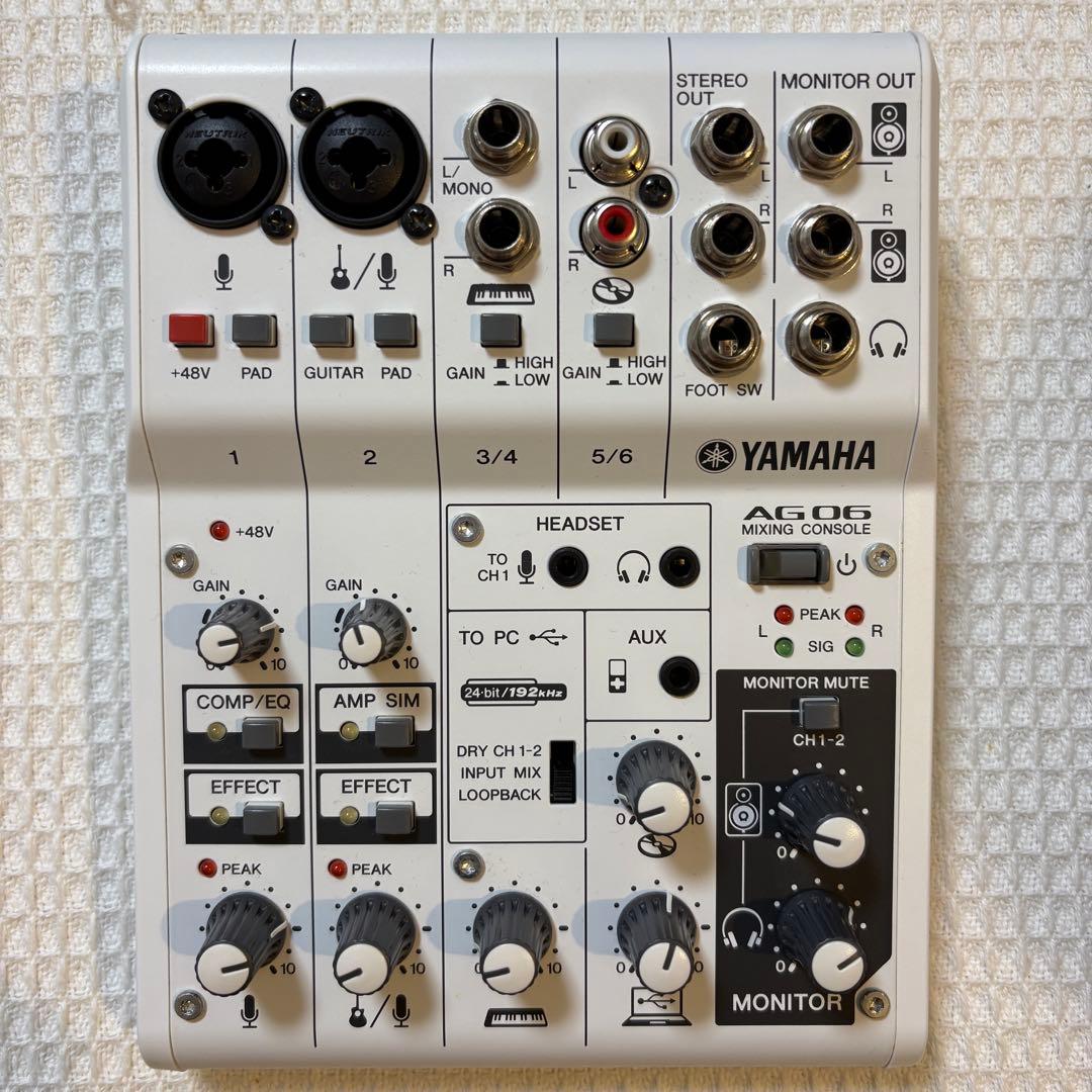 Yamaha AG06 ミキサー オーディオインターフェイス