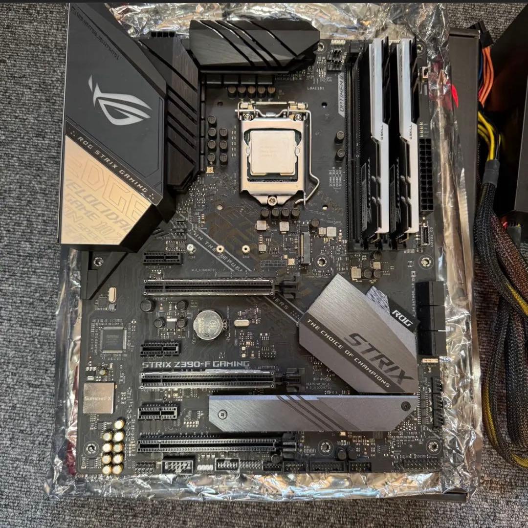 Core i9 9900K マザーボード・メモリ・電源・CPUクーラーセット