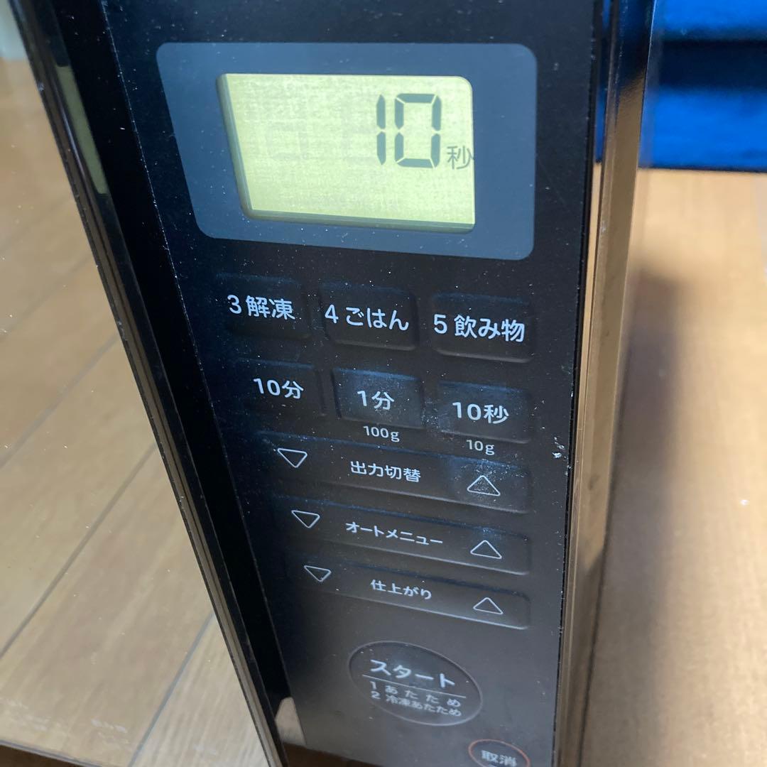 新生活に_電子レンジ_sirocaシロカ_SX-18D132_ブラック_説明書付