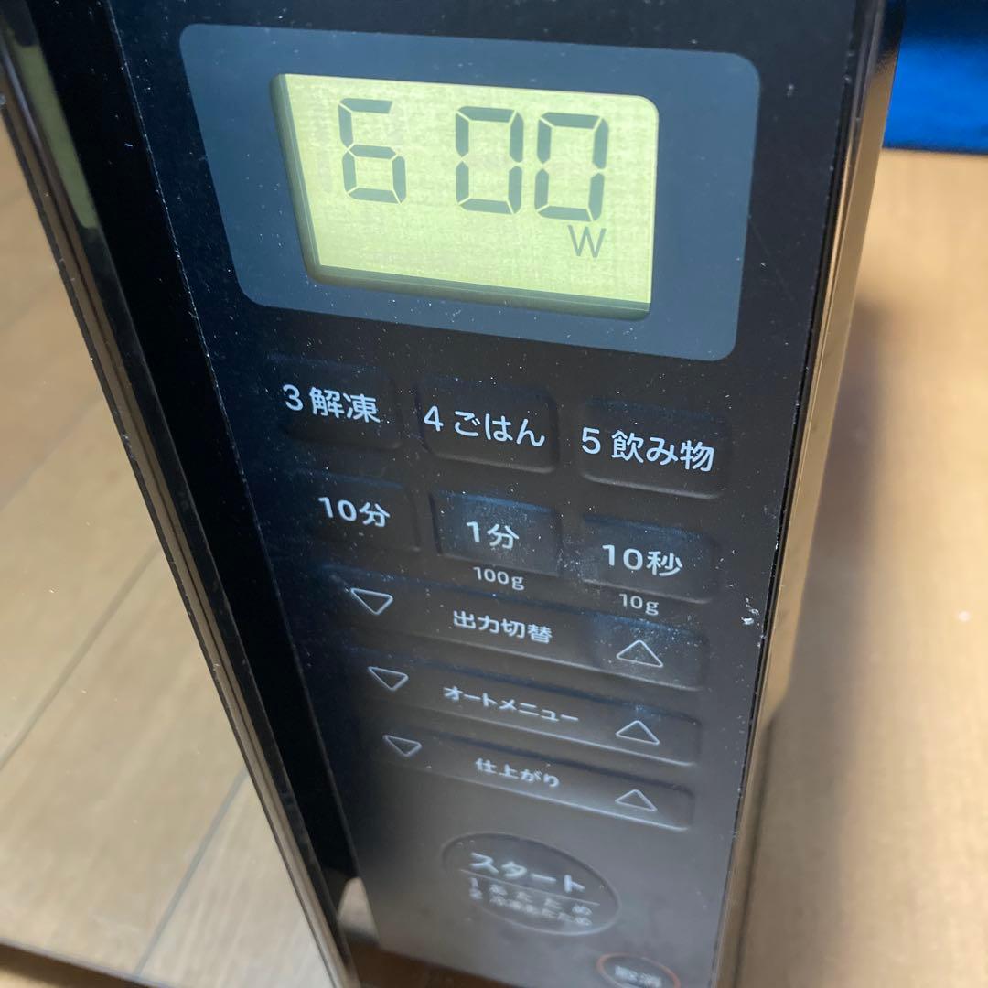 新生活に_電子レンジ_sirocaシロカ_SX-18D132_ブラック_説明書付