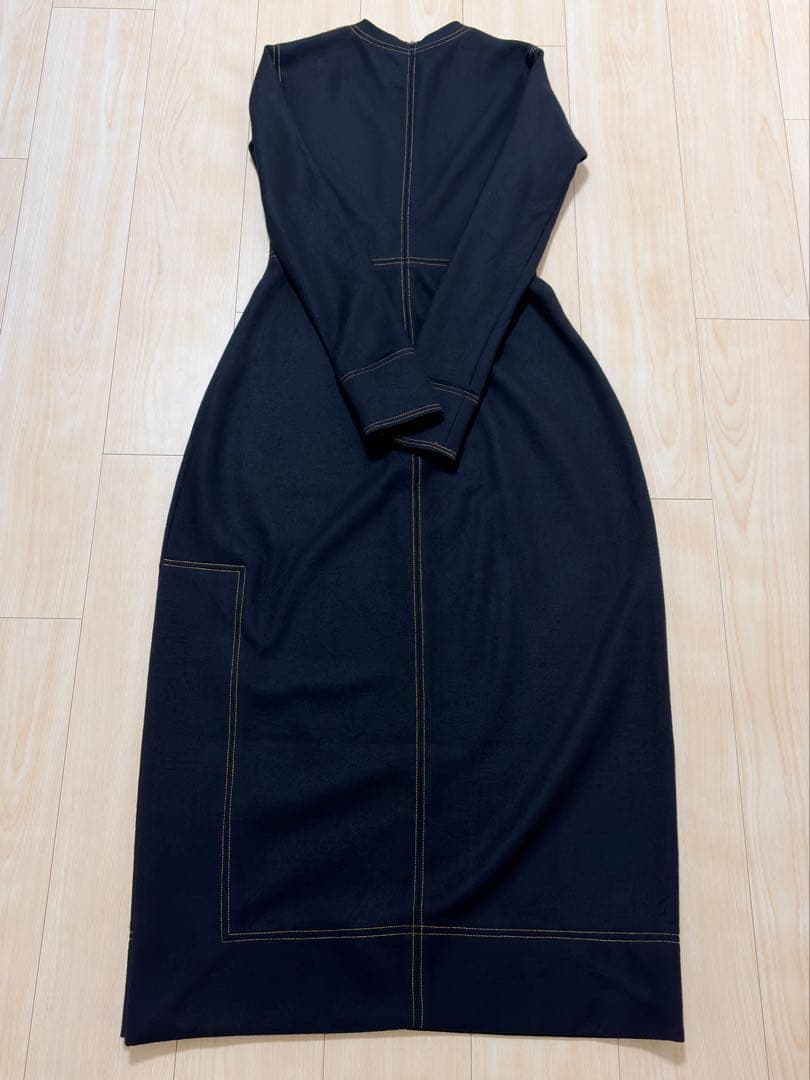 【美品】TODAYFUL ワンピース ジャージーバルーンドレス 黒