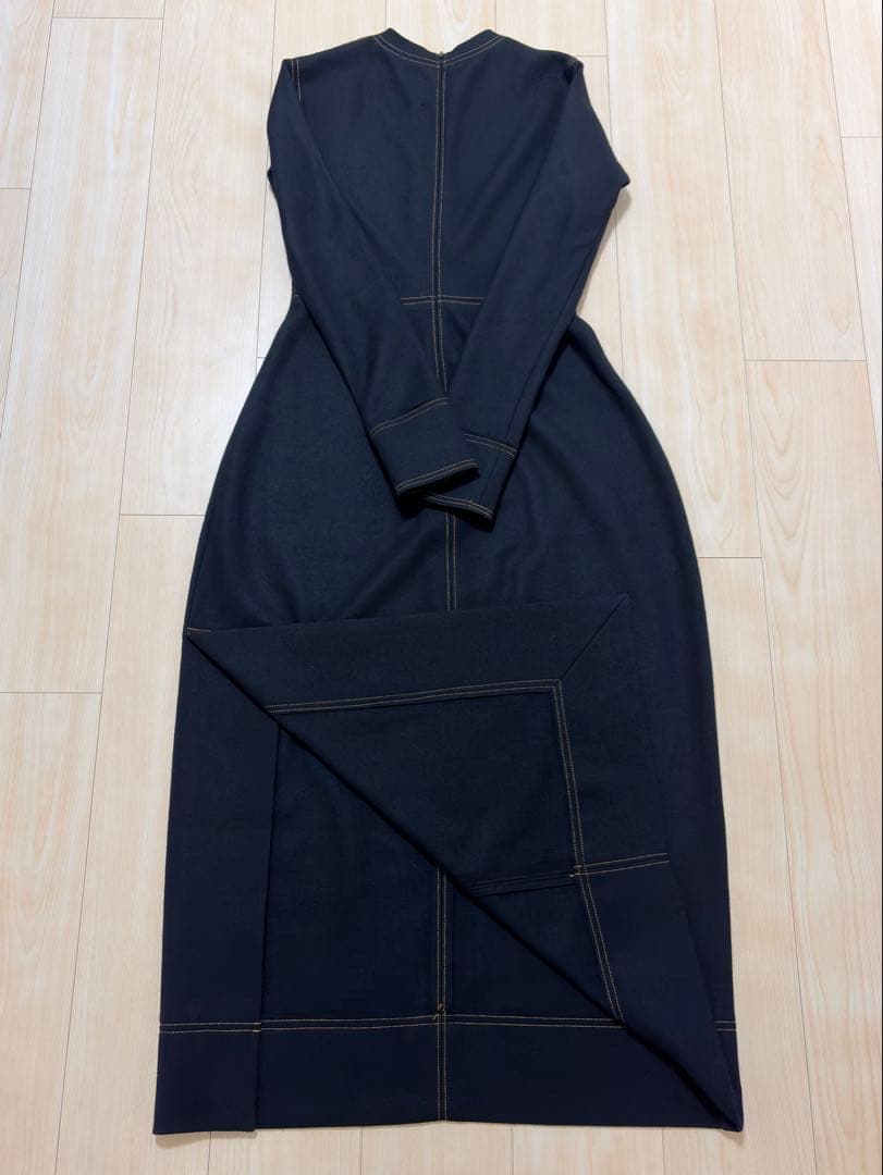 【美品】TODAYFUL ワンピース ジャージーバルーンドレス 黒