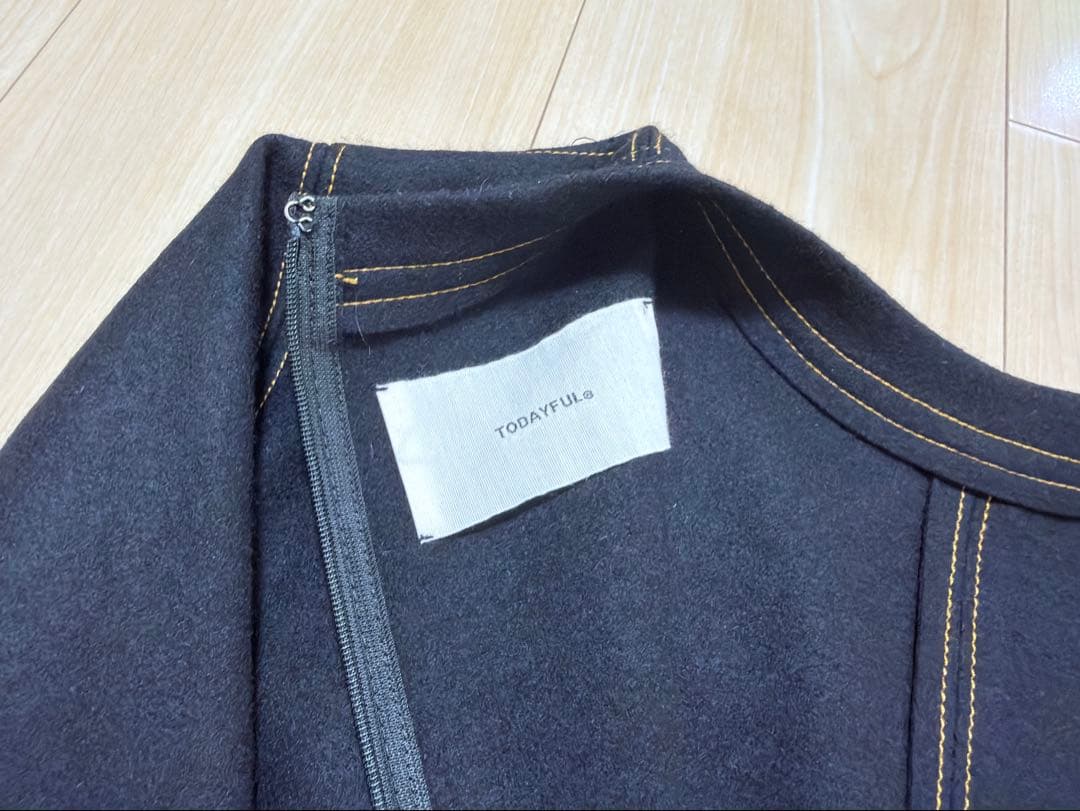 【美品】TODAYFUL ワンピース ジャージーバルーンドレス 黒