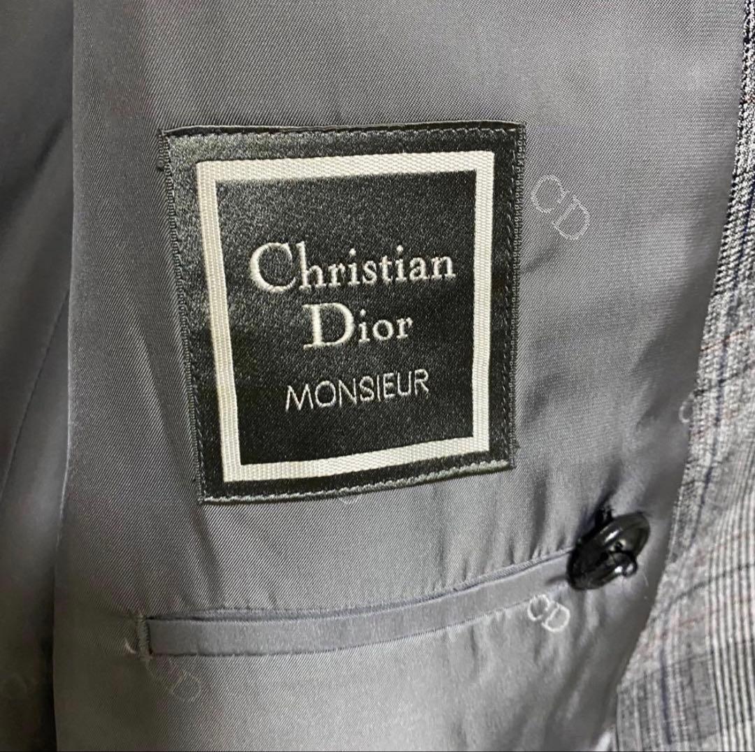 Christian Dior セットアップ　チェック柄　ダブルボタン