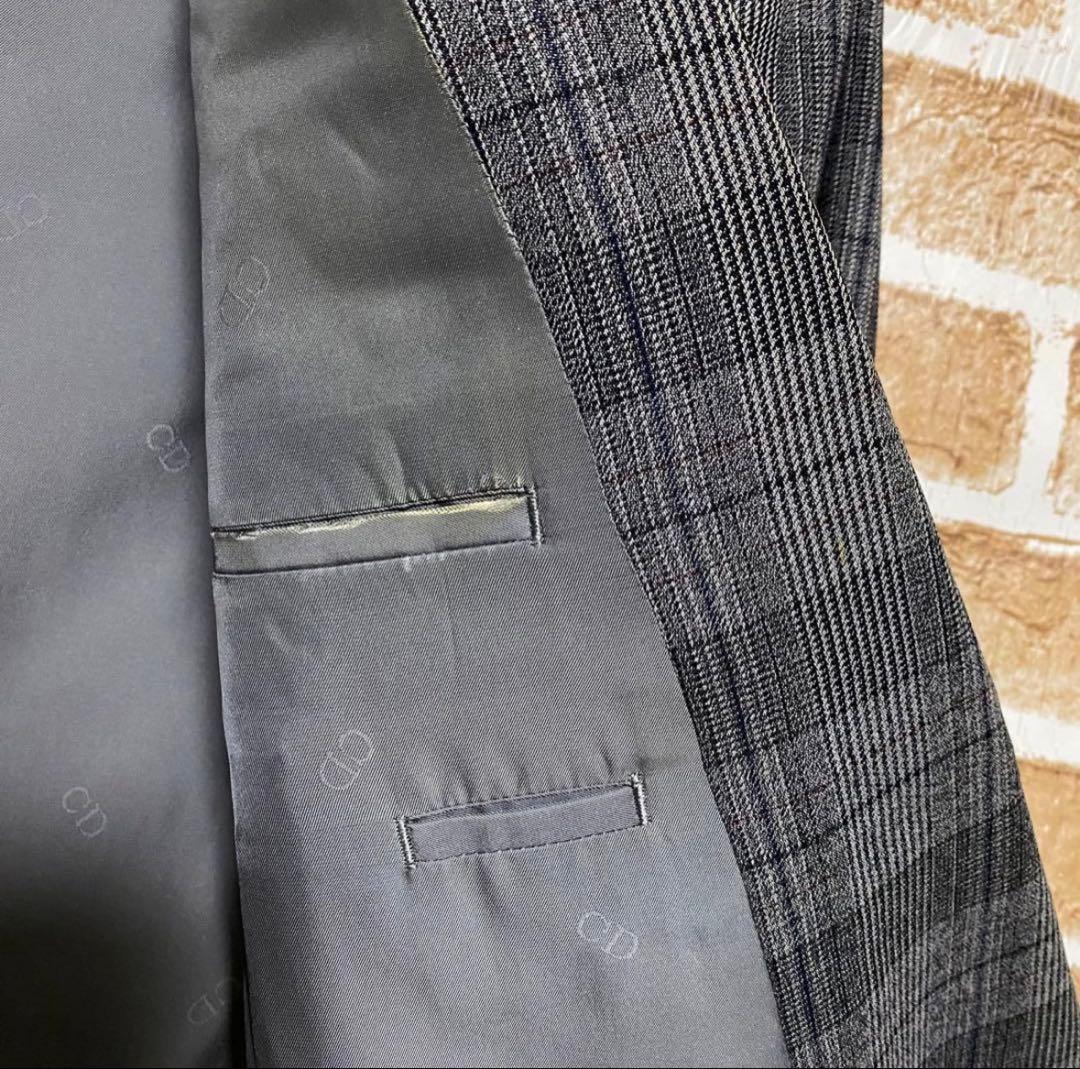 Christian Dior セットアップ　チェック柄　ダブルボタン