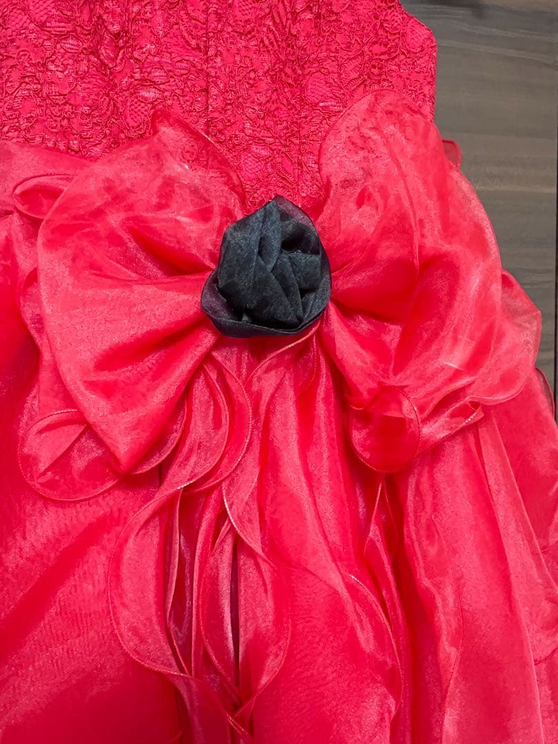 にゃんたん様　オーダーメイド　赤130＆オレンジ120〜130フォーマルドレス