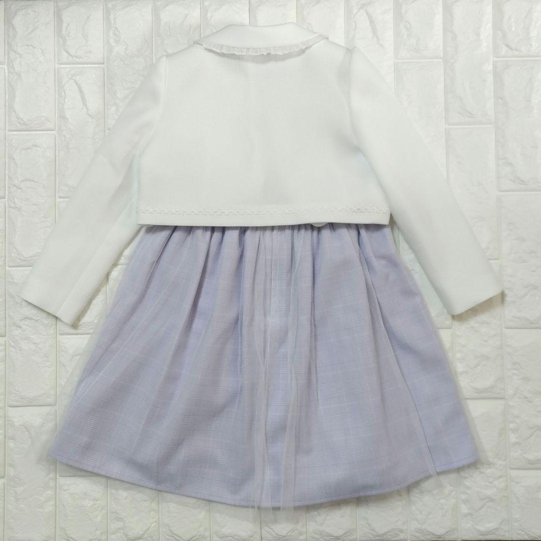 【120】ELLE en noir 入学式 卒園 フォーマル パープル チュール