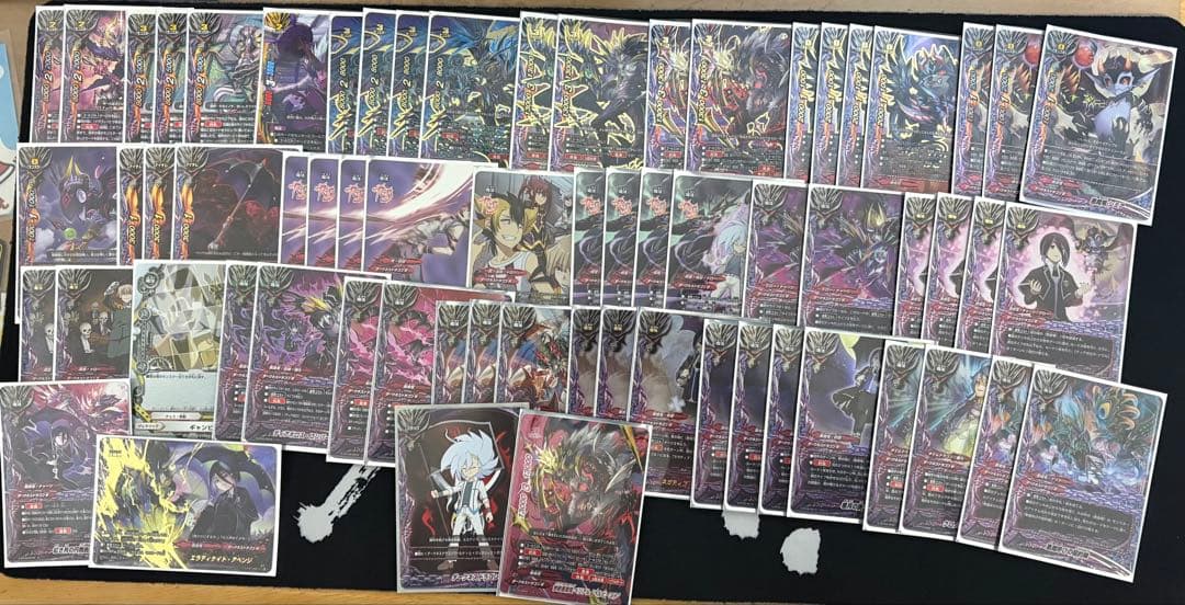 バディファイト　悪魔竜デッキ　スリーブ付き