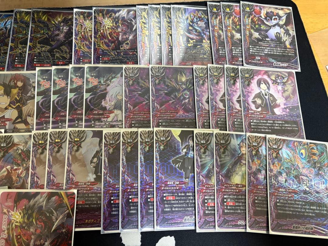 バディファイト　悪魔竜デッキ　スリーブ付き