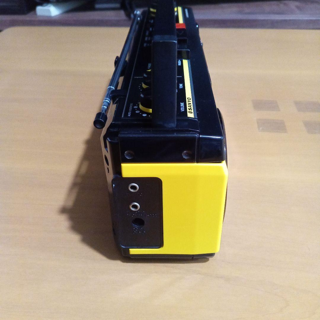 SANYO MR-U4T Ⅱ 昭和レトロ ステレオラジカセ イエロー
