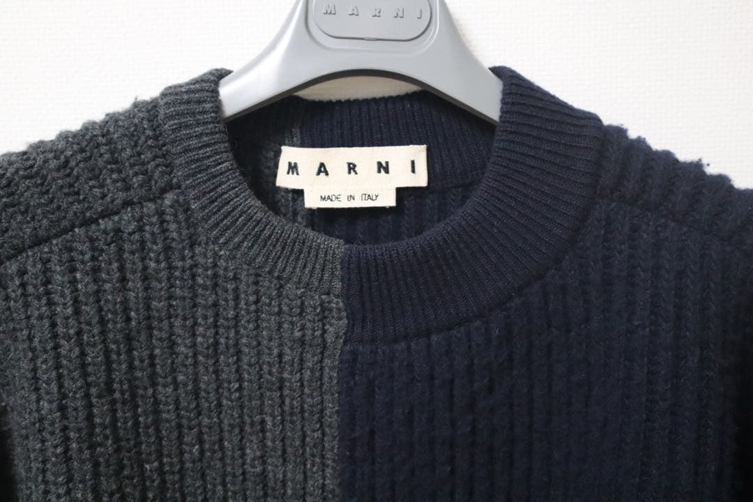 MARNI バイカラー ニットセーター