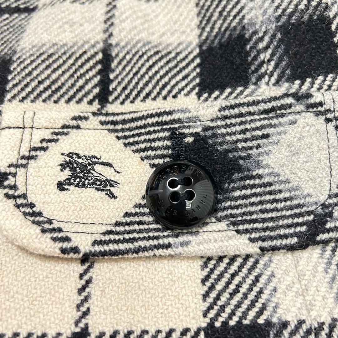 バーバリーブルーレーベル　チェックミニワンピース　プリーツ　ロゴ刺繍　38 M