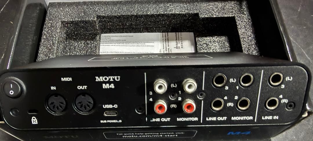 た*ふ様 オーディオインターフェイス MOTU M4