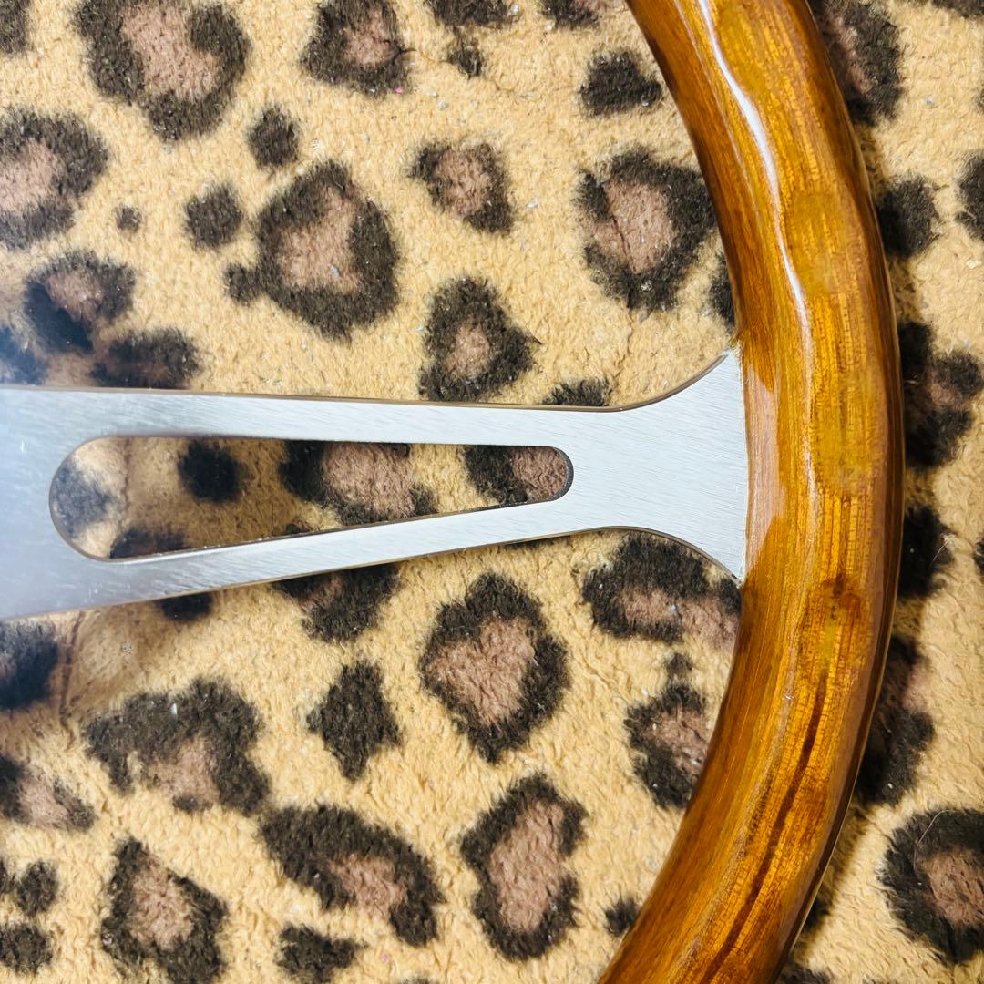 ウッドステアリング ウッドハンドル　車　ハンドル　ホーンボタン　カー用品