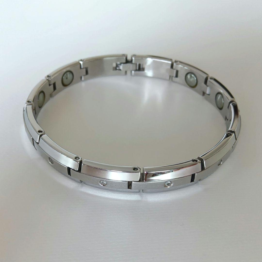 ダイヤモンド埋め込み ゲルマニウムブレスレット