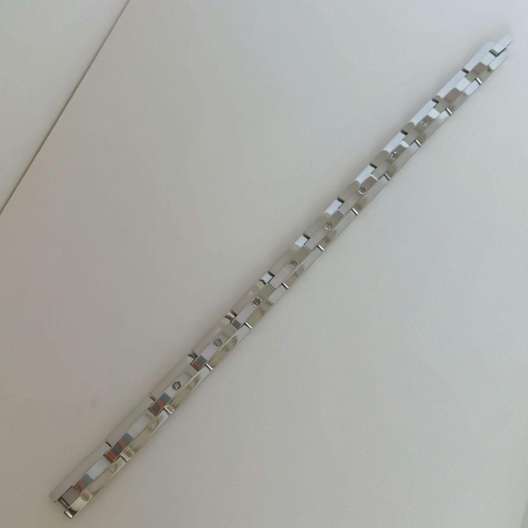 ダイヤモンド埋め込み ゲルマニウムブレスレット