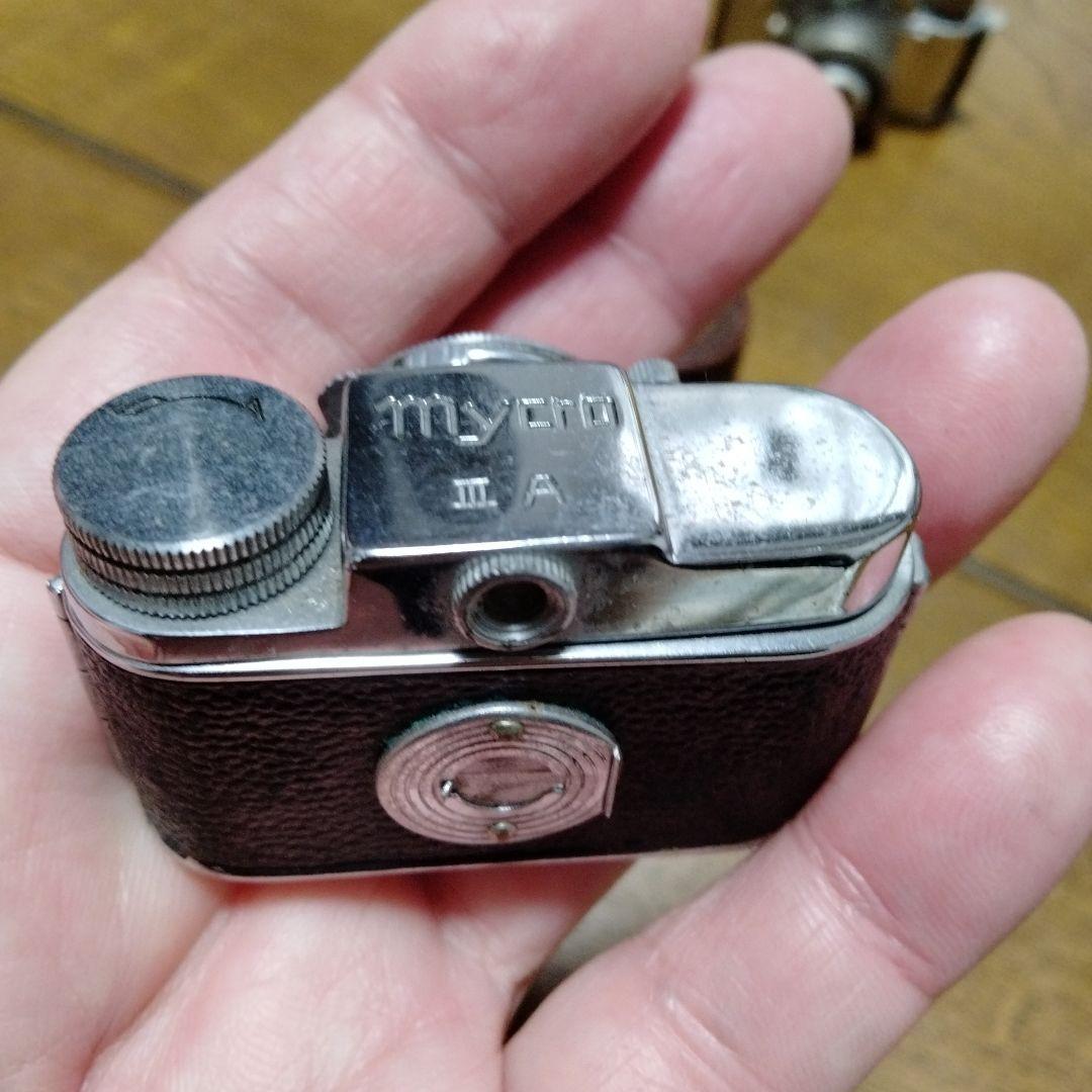 豆カメラ　アンティーク　Mycro II カメラ と　MINETTA豆カメラ