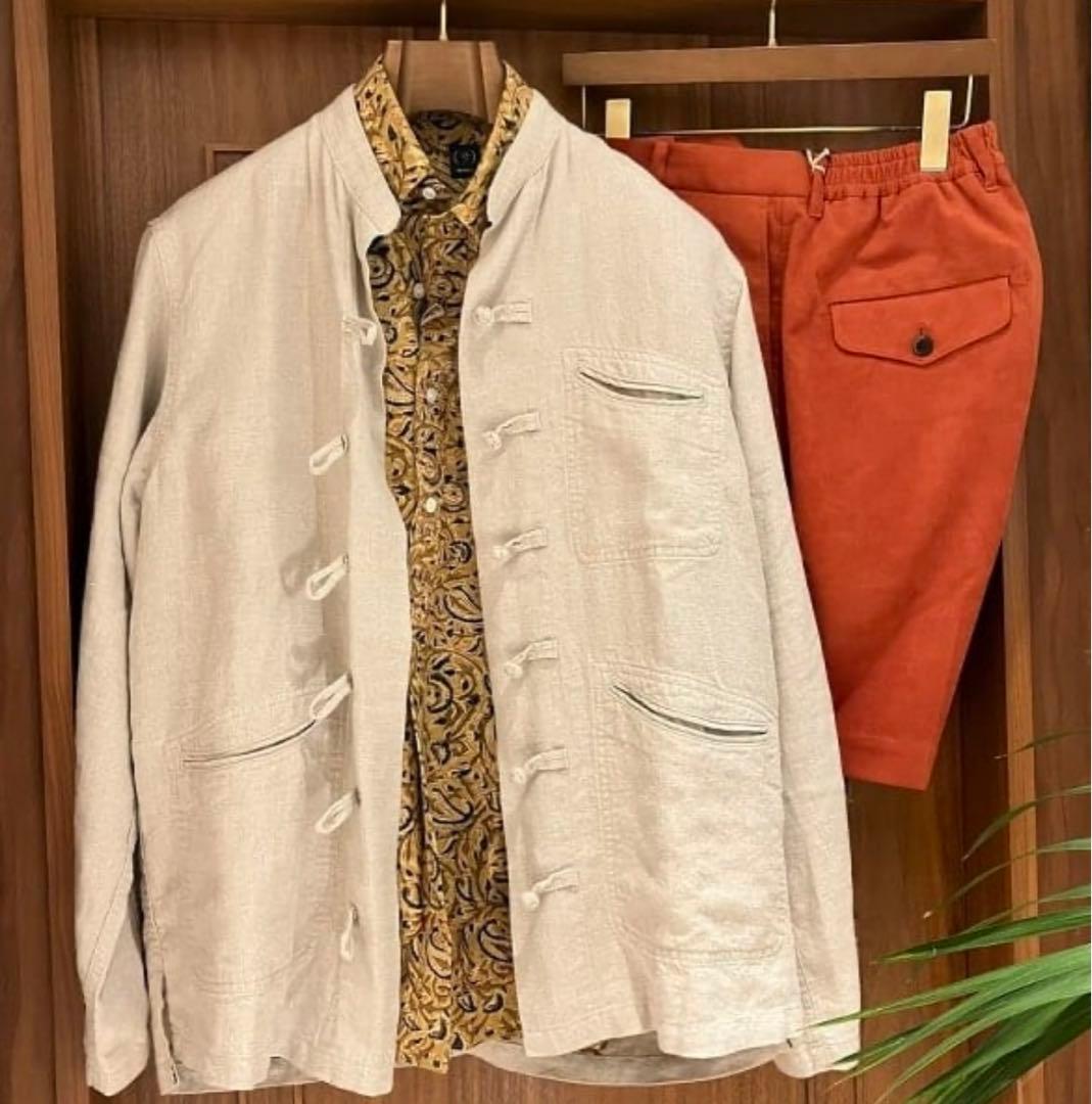 AUBERGE Brilla per il gusto リネンチャイナジャケット