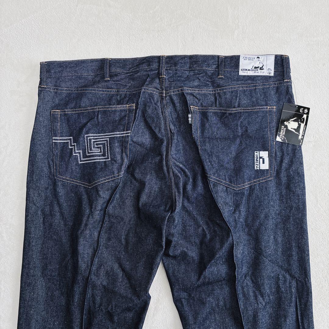 新品未使用firmeza 真っ紺　デニム　廃盤　希少　でか履き　F501Z