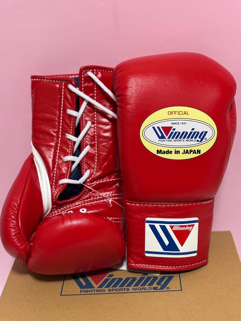 Winning 試合用ボクシンググローブ 8oz 8オンス レッド 新