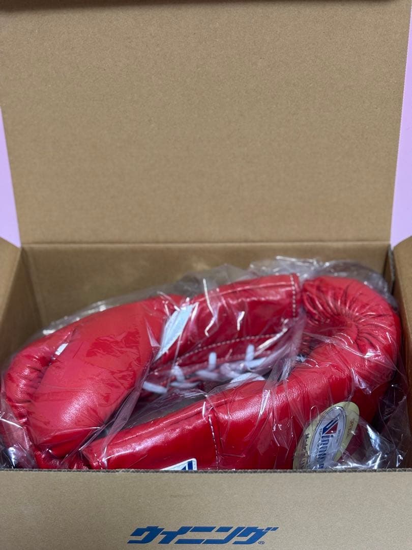 Winning 試合用ボクシンググローブ 8oz 8オンス レッド 新