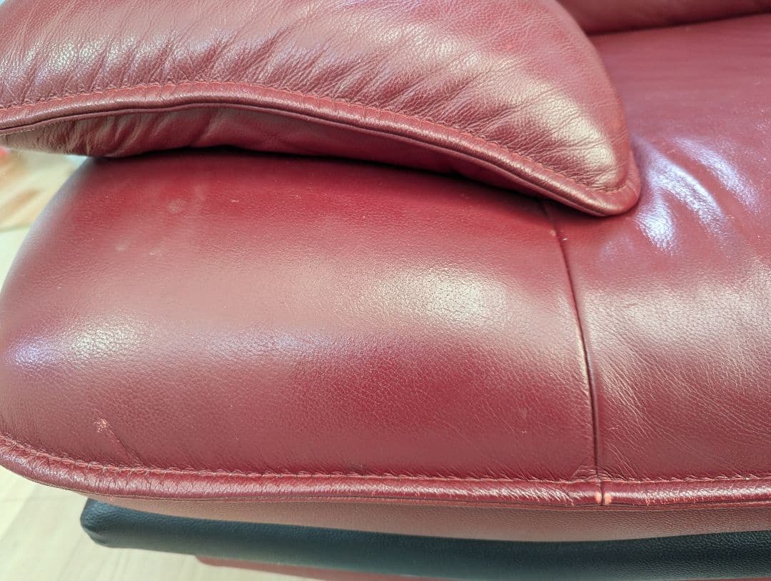 みちみち　ニトリ　ロゾ　ソファー　赤　レッド　中古　直接取引可（静岡県）