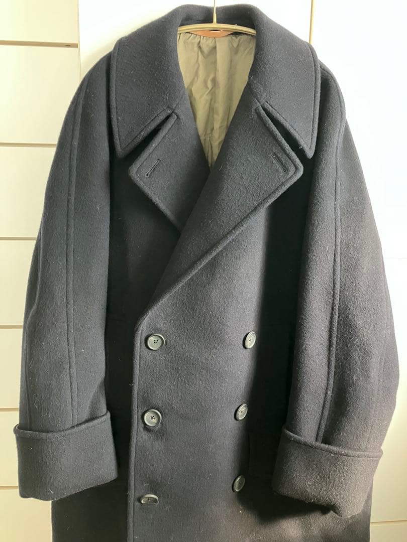 SCYE ダークネイビーピーコート