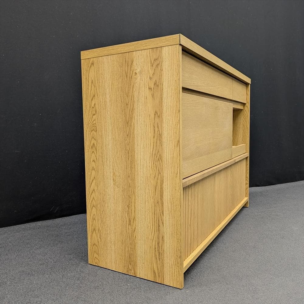 美品　ウニコ　ディフェ　オーク　キッチンカウンター　レンジボード　レンジ台