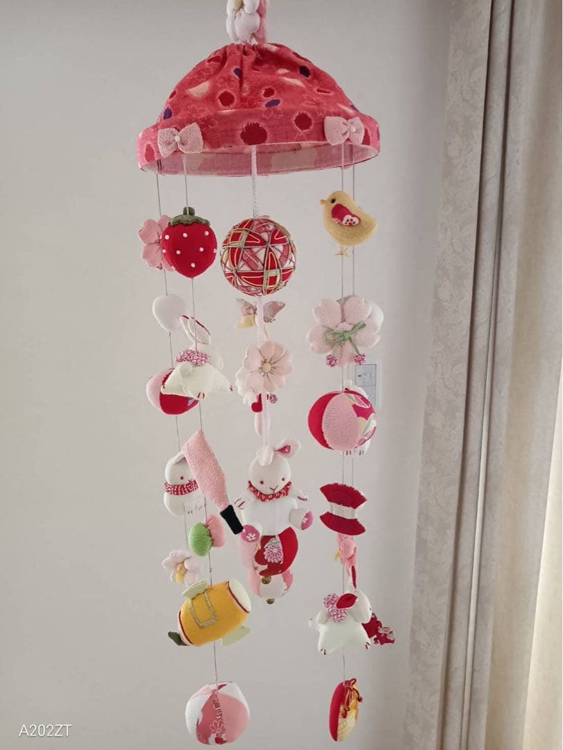 ひな祭り つるし雛飾り 初節句　桃の節句　ひなもも　中サイズ