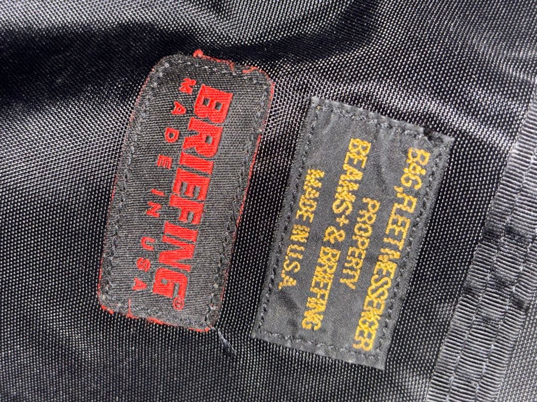 BRIEFING ➕ BEAMS PLUS 別注ブラック ショルダーバッグ