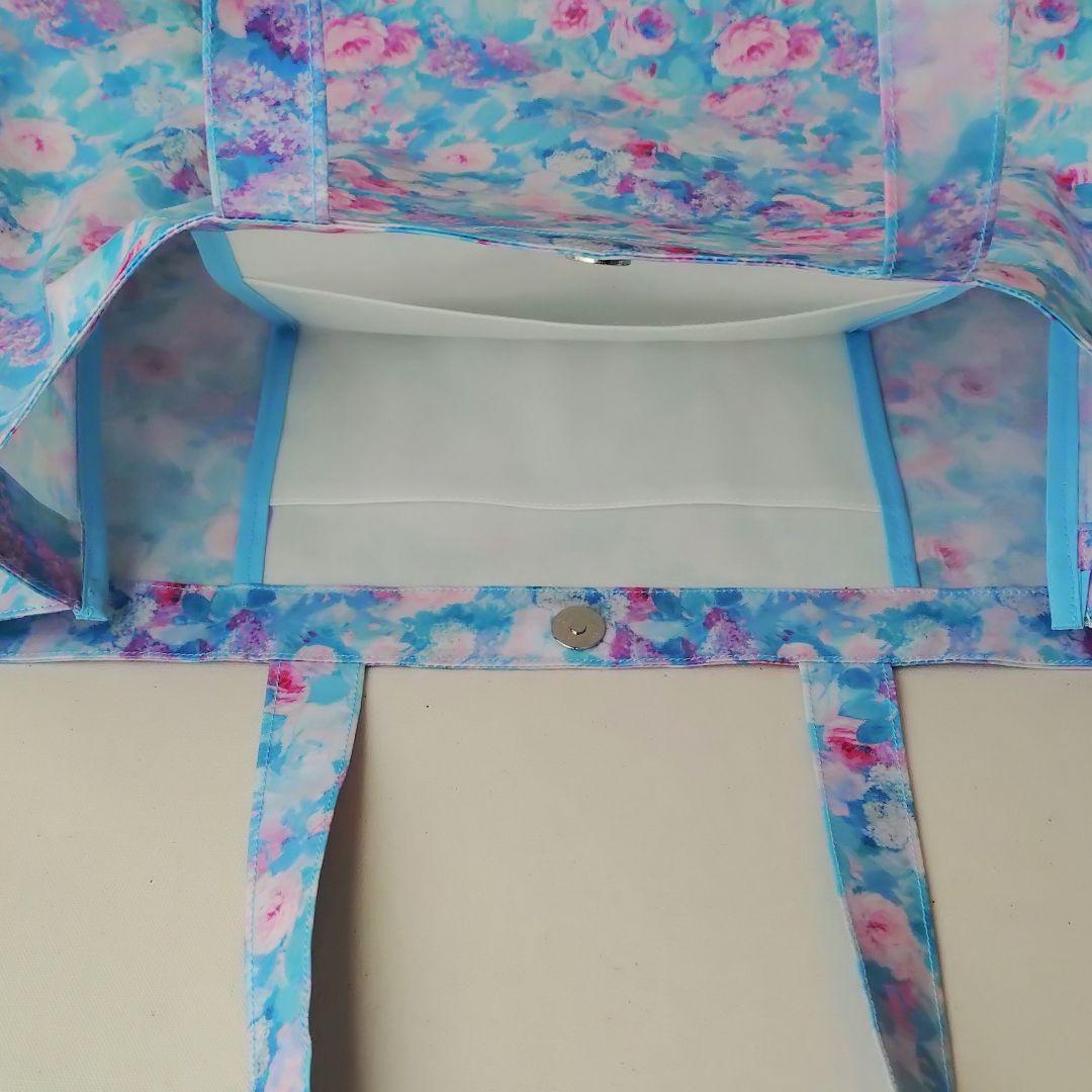 ふわふわ〈 リバティ 〉ラミネート・Ａ4横型紙袋型トートバッグ他